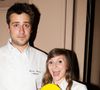 Touchée par l'élimination de Quentin, Noémie avait donc eu la délicate attention de lui envoyer des chocolats. S'en suit alors de nombreux échanges par téléphone avant le vrai rendez-vous.

Quentin Bourdy (Top Chef 2013) et Noëmie Honiat (Top Chef 2012 et 2014) - Soirée de lancement du guide Gault et Millau 2015 au Trianon à Paris le 27 octobre 2014.

© Bestimage