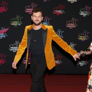 Claudio Capéo et sa compagne Aurélie Willgallis - 21ème édition des NRJ Music Awards au Palais des festivals à Cannes le 9 novembre 2019. © Dominique Jacovides/Bestimage