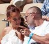 C’est donc dans ce cadre privilégié qu’Amel Bent et son époux Patrick Antonelli, ancien gérant d’auto-école, ont décidé d’élever leurs trois enfants...
Amel Bent et son mari Patrick Antonelli dans les tribunes lors des Internationaux de France de Tennis de Roland Garros 2023. Paris, le 10 juin 2023. © Jacovides-Moreau / Bestimage