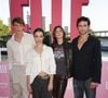 Diffusée depuis le 13 mai 2026, la série originale cartonne sur la plateforme.
Lucas Barski, Carmen Kassovitz (fille de Mathieu Kassovitz), Vittoria de Savoie (fille d’Emmanuel-Philibert et de Clotilde Courau) et Baptiste Masseline - Photocall Prime Video "Elle" Summer Party au Noti Club à Paris le 6 juillet 2026. © Coadic Guirec/Bestimage