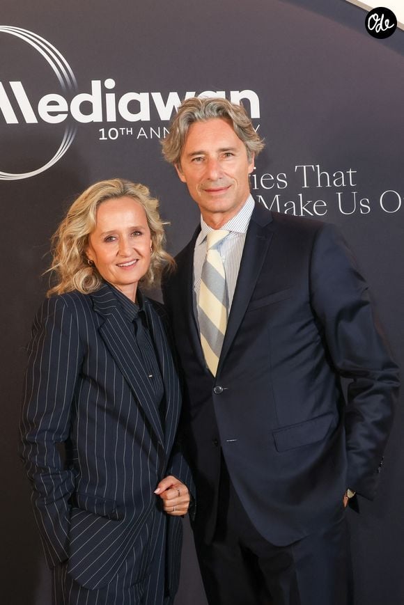 Caroline Roux, Laurent Solly - Photocall de la soirée des 10 ans de Mediawan à Paris le 2 juin 2026. © Jack Tribeca / Bestimage