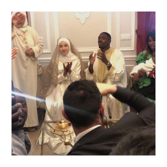 Ousmane Dembélé lors de son mariage en décembre 2021.