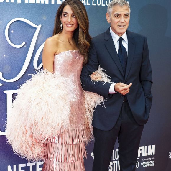 George Clooney et Amal Clooney à la première du film "Jay Kelly" à Londres, le 10 octobre 2025. © PsnewZ / Bestimage