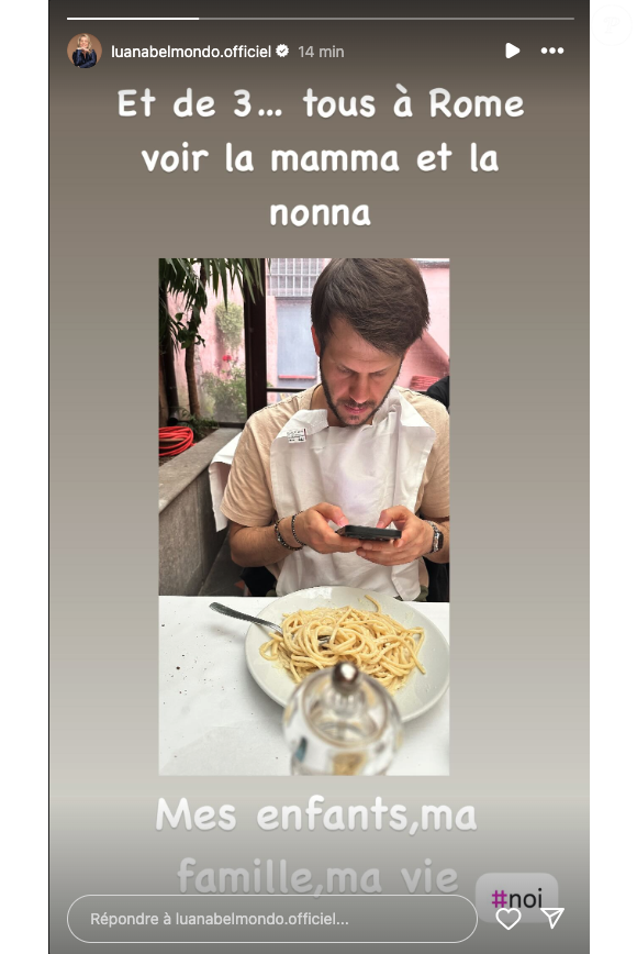 Quelques heures plus tard, Luana Belmondo s’est exprimée en story sur Instagram
