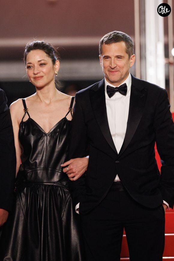 Marion Cotillard et Guillaume Canet - Descente des marches du film « Karma » lors du 79ème Festival International du Film de Cannes, le 15 mai 2026. © Jacovides-Moreau / Bestimage