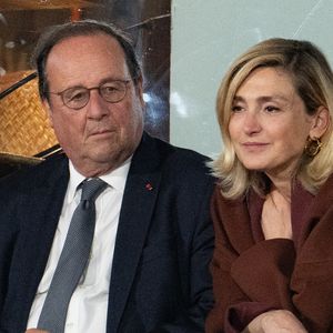 Francois Hollande et Julie Gayet assistent aux Internationaux de France 2024 à Roland Garros le 4 juin 2024 à Paris, France. Photo by Laurent Zabulon/ABACAPRESS.COM