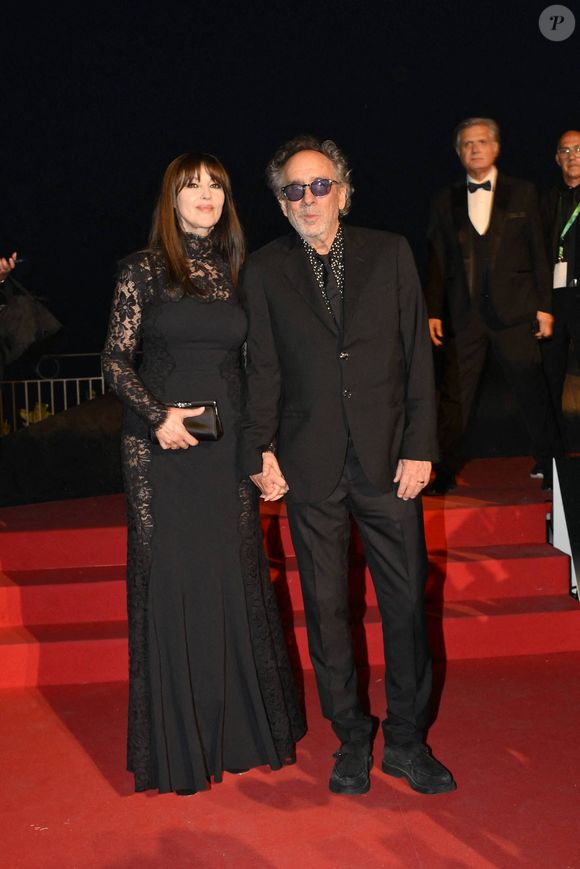 Monica Bellucci et Tim Burton lors du cocktail de clôture du 71e Festival du film de Taormine, qui s'est tenu à l'hôtel Metropole de Taormine, en Italie, le 14 juin 2025. Photo de D'Avanzo Maurizio/IPA/ABACAPRESS.COM