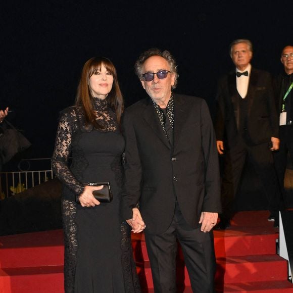 Monica Bellucci et Tim Burton lors du cocktail de clôture du 71e Festival du film de Taormine, qui s'est tenu à l'hôtel Metropole de Taormine, en Italie, le 14 juin 2025. Photo de D'Avanzo Maurizio/IPA/ABACAPRESS.COM
