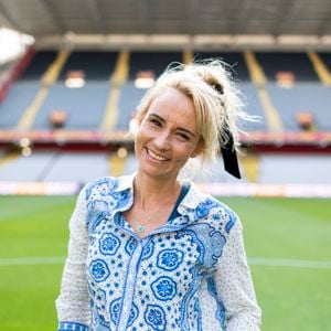 Exclusif - Élodie Gossuin - 3ème édition de la rencontre de football caritative "Match des héros" entre le "RC Lens Légendes" et "L'équipe Unicef" au stade Bollaert-Delelis à Lens le 6 juin 2023.
© Pierre Perusseau / Bestimage