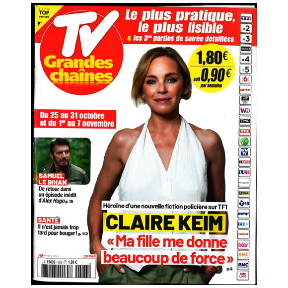 TV Grandes Chaînes 25 octobre 2025 avec Claire Keim ©TV Grandes Chaînes