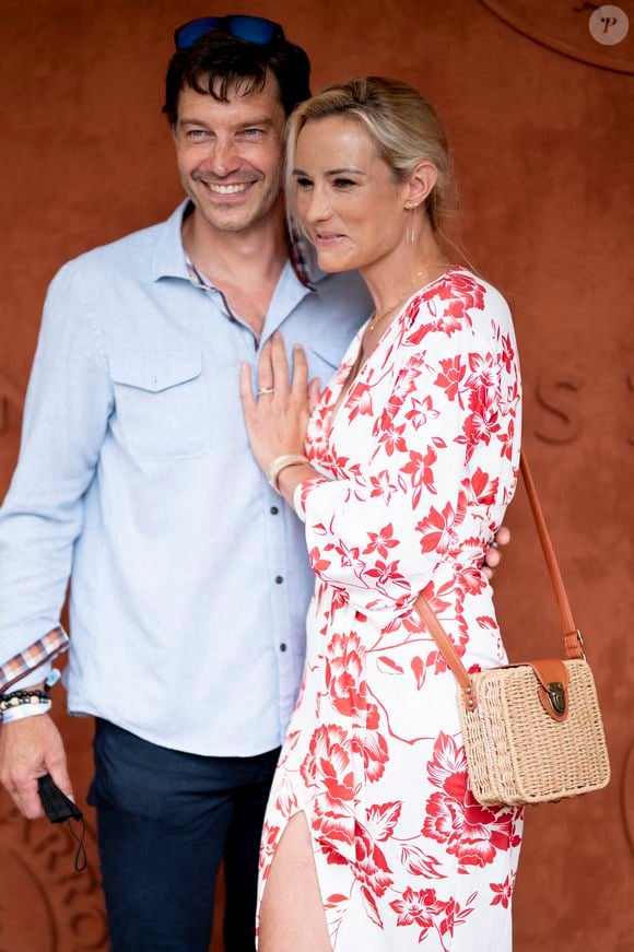 Elodie Gossuin et son mari Bertrand Lacherie au village lors des internationaux de France à Roland Garros le 12 juin 2021.

© JB Autissier / Panoramic / Bestimage