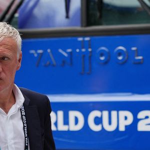 Didier Deschamps, sélectionneur de la France, arrive pour la petite finale opposant la France à l'Angleterre lors de la Coupe du monde de la FIFA 2026 à Miami, aux États-Unis, le 18 juillet 2026. Photo : Xinhua/ABACAPRESS.COM/Hu Xingyu)