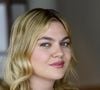 Portrait de la chanteuse française Louane (Louane Emera) lors de l'événement promotionnel le plus important et le plus attendu de l'Eurovision à AFAS Live à Amsterdam. Amsterdam, Pays-Bas, le 5 avril 2025. Photo by Bruno Press/ABACAPRESS.COM