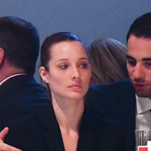 Ilona Smet et son petit ami Kamran Ahmed assistent au Longines Paris Masters 2018 dans le cadre de la tournée des Masters du Grand Chelem en salle, à Villepinte, près de Paris, en France, le 30 novembre 2018. Photo par Laurent Zabulon/ABACAPRESS.COM