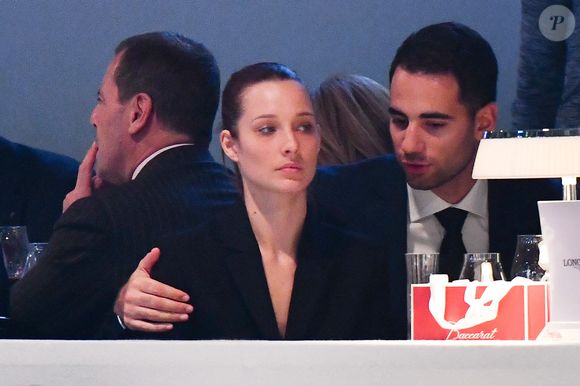 Ilona Smet et son petit ami Kamran Ahmed assistent au Longines Paris Masters 2018 dans le cadre de la tournée des Masters du Grand Chelem en salle, à Villepinte, près de Paris, en France, le 30 novembre 2018. Photo par Laurent Zabulon/ABACAPRESS.COM