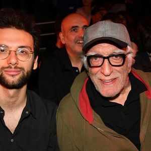 Exclusif - Gérard Darmon et son fils Jules Darmon - Cyril Benzaquen remporte le championnat de kickboxing en battant l'italien Jacopo Trantino à Levallois le 21 mai 2025. © Vereen/Bestimage