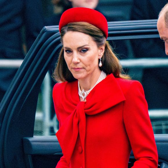Catherine (Kate) Middleton, princesse de Galles - La famille royale britannique célèbre le 76ème Commonwealth Day à l'abbaye de Westminster à Londres, le 10 mars 2025. 

Photo : Backgrid USA / Bestimage