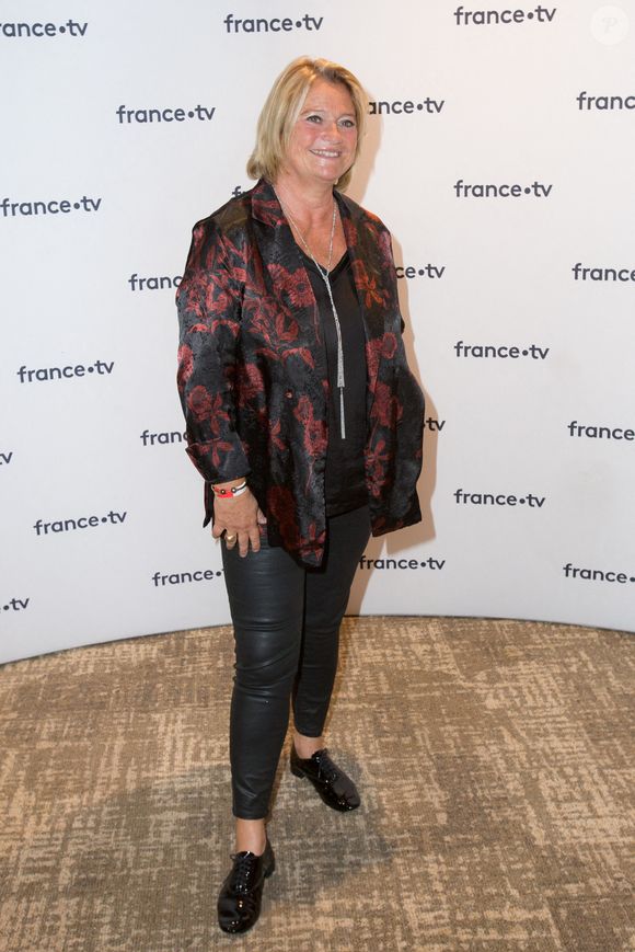 Marina Carrere d'Encausse lors de la conférence de presse de France Télévision au Pavillon Gabriel à Paris, France, le 24 août 2021. Photo by Nasser Berzane/ABACAPRESS.COM