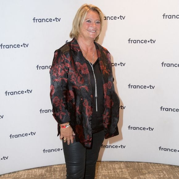 Marina Carrere d'Encausse lors de la conférence de presse de France Télévision au Pavillon Gabriel à Paris, France, le 24 août 2021. Photo by Nasser Berzane/ABACAPRESS.COM