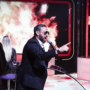 Exclusif - Cyril Hanouna, sur le plateau de l’émission « TPMP » La dernière sur C8,  présentée par C.Hanouna et diffusée en direct sur C8, Paris, France, le 27 fevrier 2025. © Jack Tribeca / Bestimage