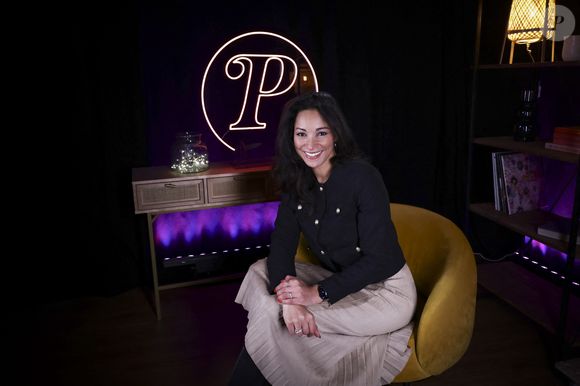 Cindy Fabre en interview pour "En privé avec". @Jack Tribeca / Bestimage