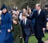 'année 2024 n'a pas été de tous repos pour Kate Middleton et l'ensemble de son clan.

Le prince William, prince de Galles, et Catherine (Kate) Middleton, princesse de Galles, avec leurs enfants le prince George de Galles, la princesse Charlotte de Galles et le prince Louis de Galles arrivent à la messe de Noël célébrée à Sandringham, Norfolk.