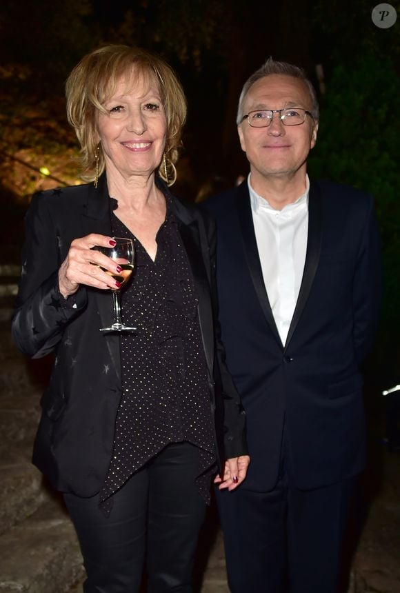 Exclusif - Catherine Barma et Laurent Ruquier à l'enregistrement de l'émission "On n'est pas couché" à la Villa Domergue lors du 69ème Festival International du Film de Cannes le 18 mai 2016. © Giancarlo Gorassini / Veeren / Bestimage