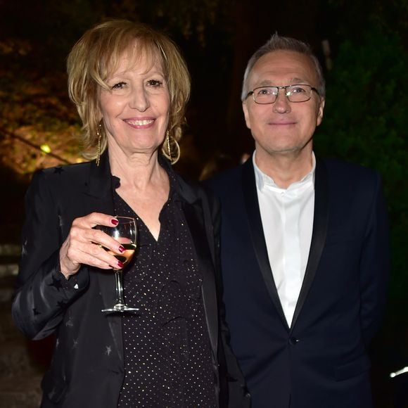 Exclusif - Catherine Barma et Laurent Ruquier à l'enregistrement de l'émission "On n'est pas couché" à la Villa Domergue lors du 69ème Festival International du Film de Cannes le 18 mai 2016. © Giancarlo Gorassini / Veeren / Bestimage