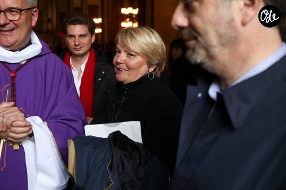Messe en mémoire de Claude François, de son fils Claude François Junior et de sa famille, ainsi que d'Isabelle Foret, le samedi 10 mars 2018 à Paris, en France. Photo de Stéphane le Tellec/ABACAPRESS.COM