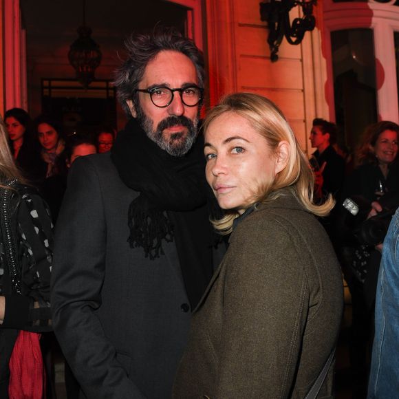 Emmanuelle Béart et son mari Frédéric Chaudier - Soirée du 10ème anniversaire de l'agence audiovisiuelle "Flair production" à l'hôtel "Le Marois" à Paris le 28 mars 2019. © Coadic Guirec/Bestimage