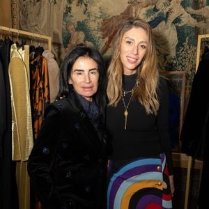 Exclusif - Paule Gabrielle et son amie Claudine de chez GDB - Présentation de la nouvelle collection de la marque Oud automne/hiver 2025-2026 dans les salons des restaurants Lafayette à Paris. Le 3 février 2025.
© Jeremy Melloul / Bestimage