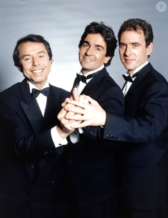 Photo : L'ancien animateur star du "Juste Prix" et du "Millionnaire"... Archives - Portrait de Philippe Risoli, Christian Morin, Patrick Roy dans l'émission "Succès Fou ", le 17 décembre 1991. © Cédric Perrin / Bestimage - Purepeople