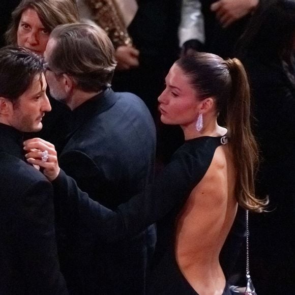Pierre Niney et sa compagne Natasha Andrews - Cérémonie de la 50ème édition de la cérémonie des César à l'Olympia à Paris, France, le 28 février 2025 © Dominique Jacovides - Olivier Borde / Bestimage