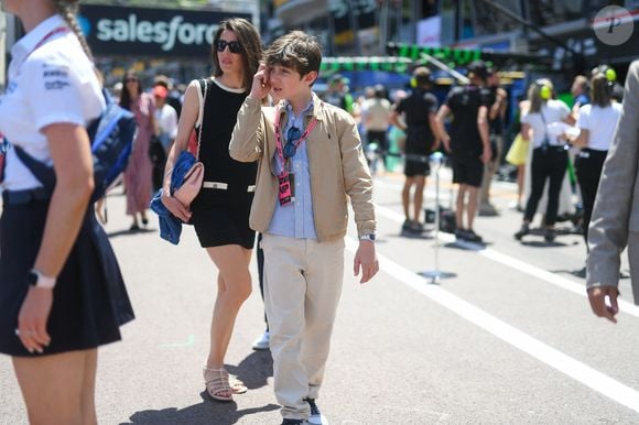 Charlotte Casiraghi et son fils Raphaël Elmaleh - lors du Grand Prix de Formule 1 (F1) Tag Heuer de Monaco le 25 mai 2025. © Lionel Urman/Bestimage