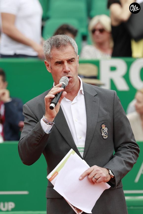 Marc Maury - Match d'exhibition de tennis au profit de l'Association Mondiale des Amis de l'Enfance (A.M.A.D.E) à l'occasion du coup d'envoi de la 111ème édition du Monte Carlo Rolex Masters sur le court central Rainier III à Roquebrune-Cap-Martin, le 15 avril 2017. © Claudia Albuquerque/Bestimage