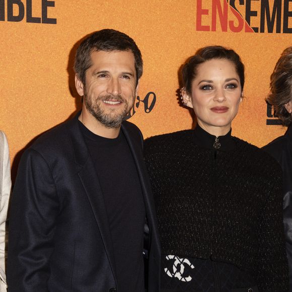 Guillaume Canet et sa compagne Marion Cotillard - Avant-première du film "Nous finirons ensemble" au Gaumont Opéra à Paris le 29 avril 2019. © Pierre Perusseau/Bestimage