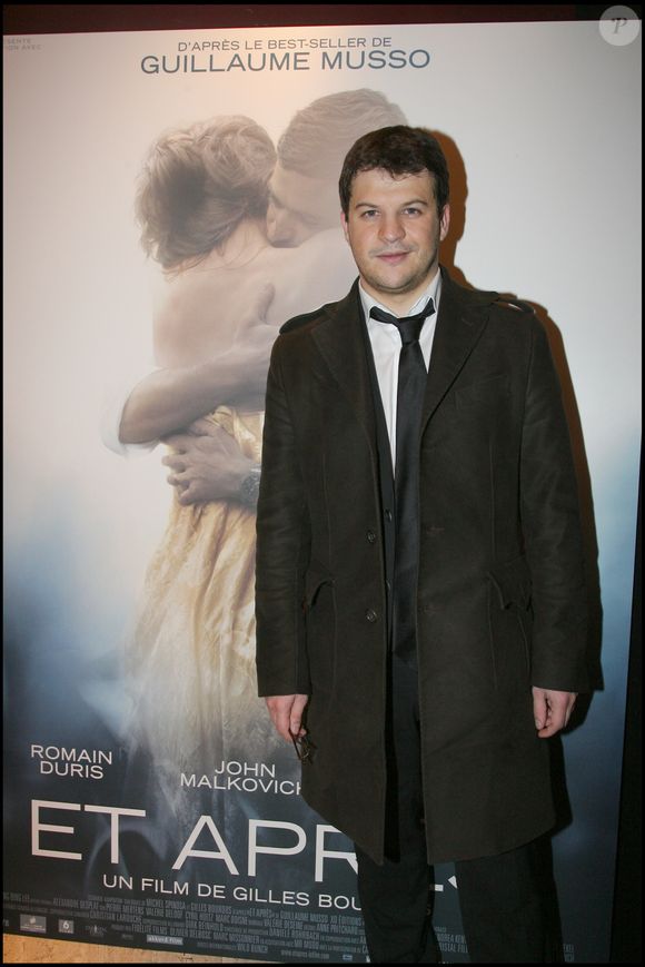 "J'aime que mes deux enfants me voient partir au travail", a-t-il confié au Parisien. 
L'écrivain Guillaume Musso qui a écrit le best-seller "Et après" tiré à 1300000 exemplaires et qui a inspiré le film - première du film "Et après" au cinéma "Gaumont Champs Elysées" à Paris. RINDOFF-GUIREC / BESTIMAGE