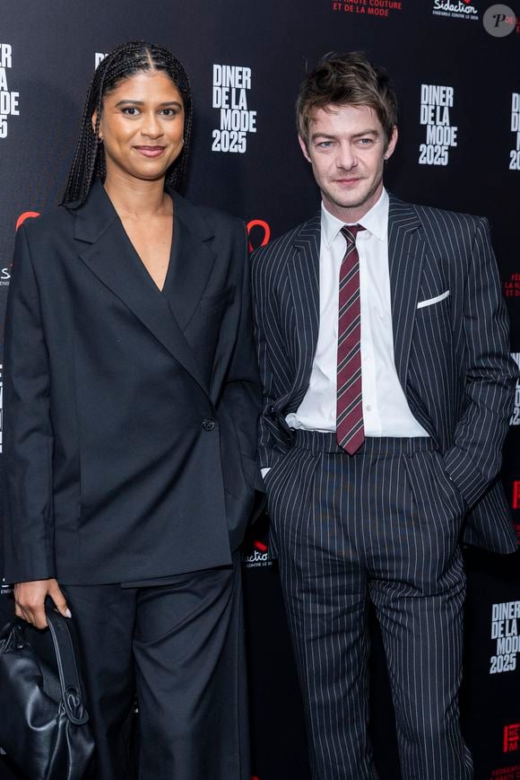 Ysaora Thibus et Felix Kysyl au photocall du 22ème dîner de la mode pour le Sidaction à Paris le 30 janvier 2025.
© Olivier Borde / Bestimage