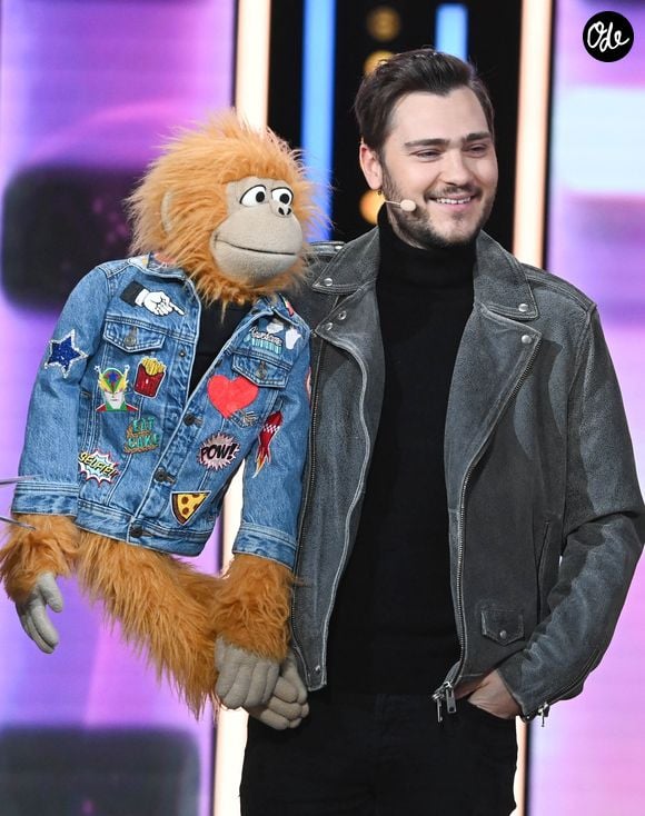 Jeff Panacloc lors de la 36ème édition du Téléthon sur le plateau de France 2, avec pour parrain K.Adams. © Coadic GUIREC / Bestimage