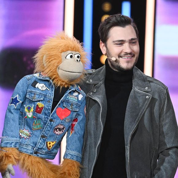 Jeff Panacloc lors de la 36ème édition du Téléthon sur le plateau de France 2, avec pour parrain K.Adams. © Coadic GUIREC / Bestimage