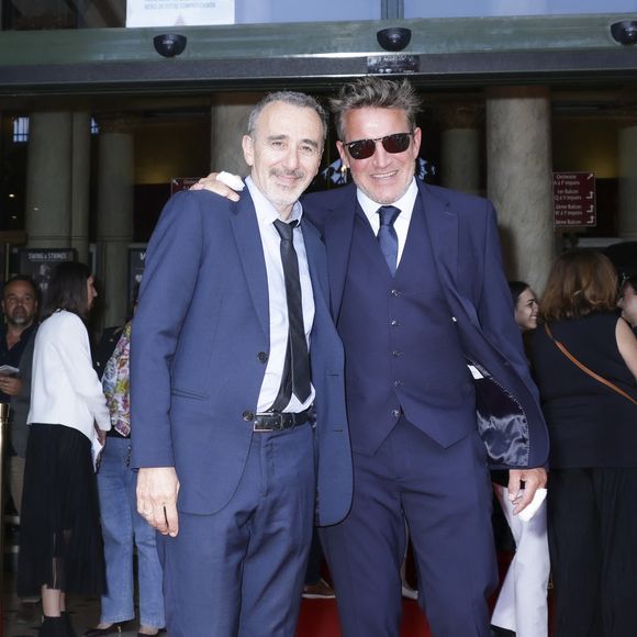 Elie Semoun, Benjamin Castaldi -  Concerto pour la paix de Omar Harfouch au théâtre de Béziers le 8 mai 2025. © Jack Tribeca / Bestimage