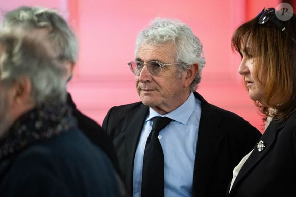 Michel Boujenah, comédien,  lors de la remise du prix Jean Pierre-Bloch de  la LICRA, à l Elysée, le 2 avril 2025.  © Eric Tschaen / pool / Bestimage
