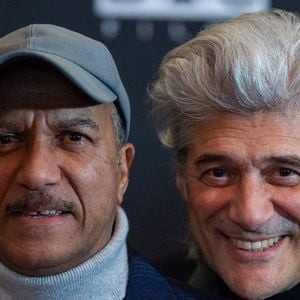 Pascal Legitimus et Georges Corraface assistent à l'avant-première de "A La Belle Etoile" au cinéma Grand Rex à Paris, France, le 09 février 2023. Photo par Aurore Marechal/ABACAPRESS.COM