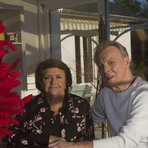 Herbert Leonard et sa femme Cléo chez eux à Barbizon en 2016. JLPPA / Bestimage