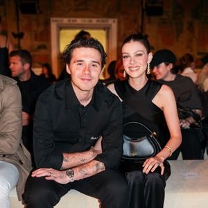 Brooklyn Beckham et sa femme Nicola Peltz - Personnalités au défilé de mode printemps-été 2025 "Balmain" lors de la fashion week de Paris. Le 25 septembre 2024
© Lucia Sabatelli / Bestimage