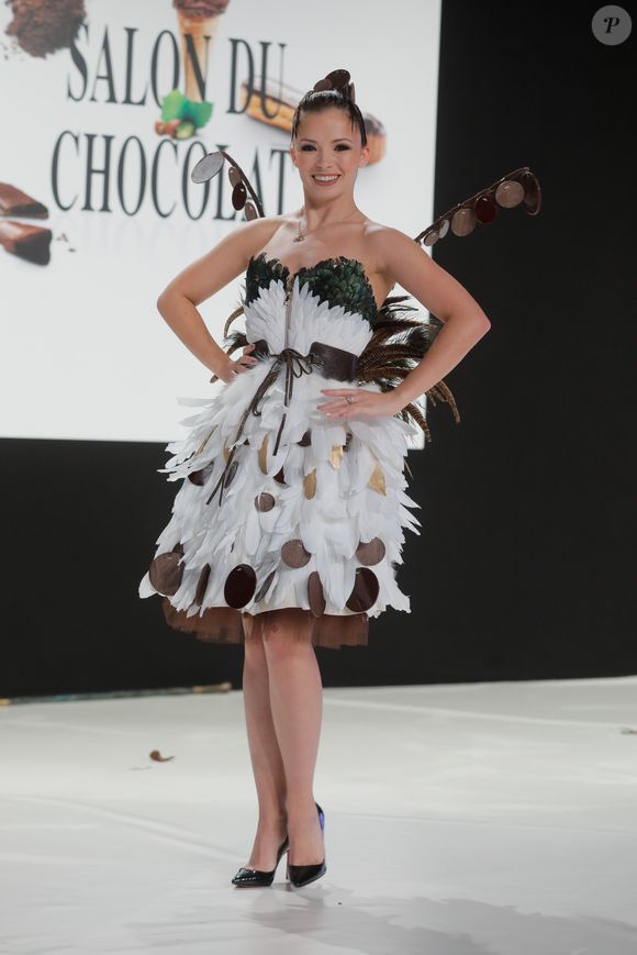 Marie Denigot-Hamon (coiffure Franck Provost / maquillage SLA make up Academy) - Défilé du 24ème Salon du Chocolat à Paris en faveur de l'association Mécénat Chirurgie Cardiaque au Parc des Expositions de la Porte de Versailles à Paris le 30 octobre 2018. Pour la 2ème année consécutive, le Salon du Chocolat a propsé en série limité 3000 places pour sa cérémonie d'ouverture dont le montant de la vente sera reversé à l'association Mécénat Chirurgie Cardiaque pour offrir un coeur tout neuf à plusieurs enfants malades. © CVS-Veeren/Bestimage