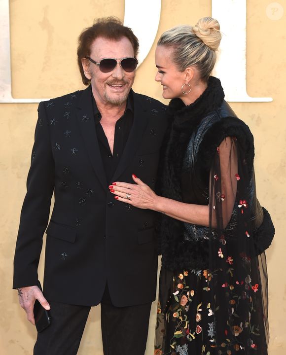 Archive - Johnny Hallyday et sa femme Laeticia à la présentation de la collection Dior croisière by Maria Grazia Chiuri à Calabasas, le 11 mai 2017. (Chris Delmas / Bestimage).
