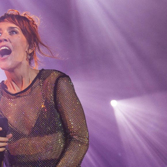 La chanteuse française Zaz en concert au Espaço Unimed à São Paulo, Brésil, le 14 avril 2023, pour sa tournée "Organique Tour" qui fait la promotion de son cinquième album de sa carrière et enregistré pendant la pandémie du COVID-19 (coronavirus). © Imago/Panoramic/Bestimage