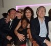 Exclusif - Jacques Sanchez, Chantal Ladesou, Isabelle Mergault et sa fille Maya, Laurent Ruquier et Danièle Evenou - Anniversaire de Jacques Sanchez au restaurant Nolita à Paris. © Veeren/Bestimage