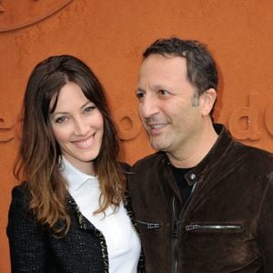 Arthur Essebag, Mareva Galanter posant au Village pendant les Internationaux de France de Tennis à Roland-Garros à Paris, France le 05 juin 2016. Photo par Alban Wyters/ABACAPRESS.COM